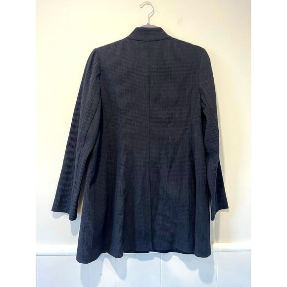 Eileen Fisher Womens Stand Collar Waffle Knit Jacket Snap Front Back Slit Size S - Picture 9 of 10